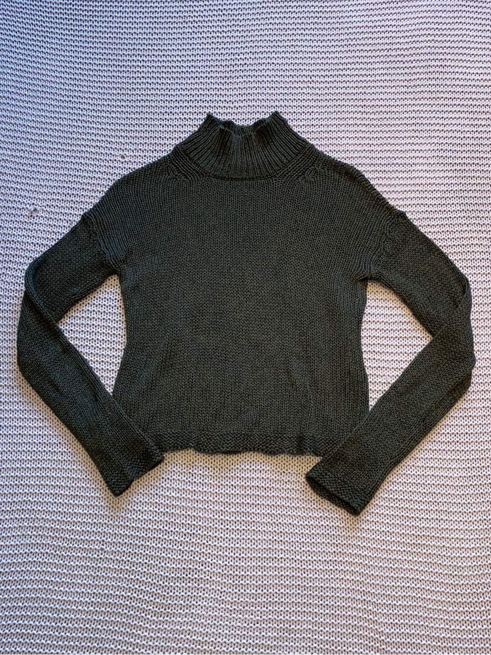 ✰ Peruvian Connection Olive Green Turtleneck Sweater ✰